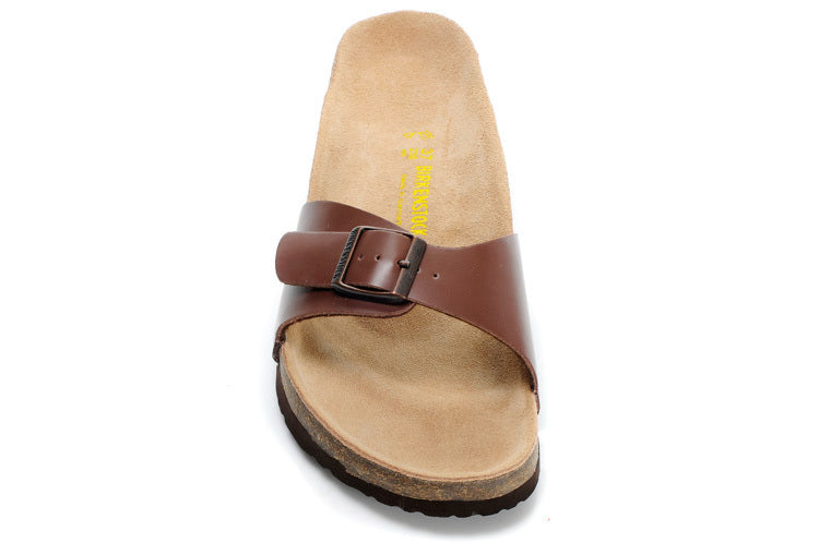 Birk Madrid Slide Sandal Dark Brown / Habana