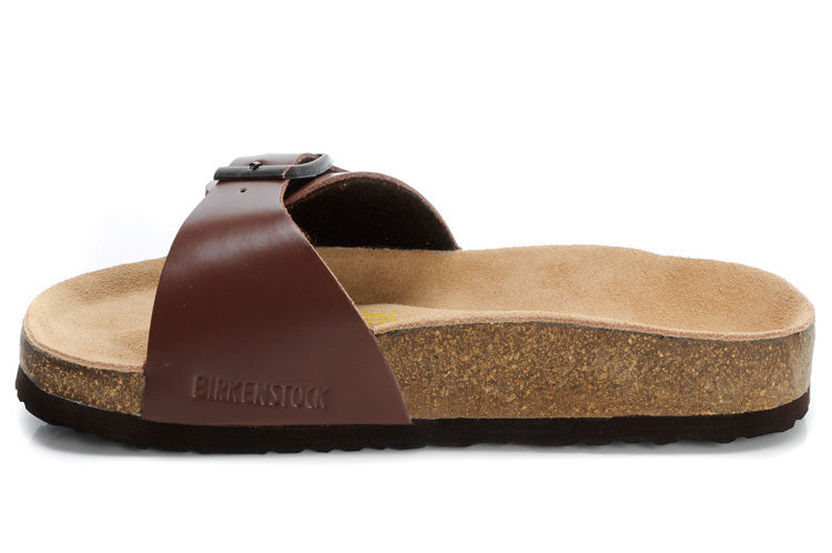 Birk Madrid Slide Sandal Dark Brown / Habana