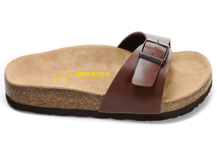 Birk Madrid Slide Sandal Dark Brown / Habana