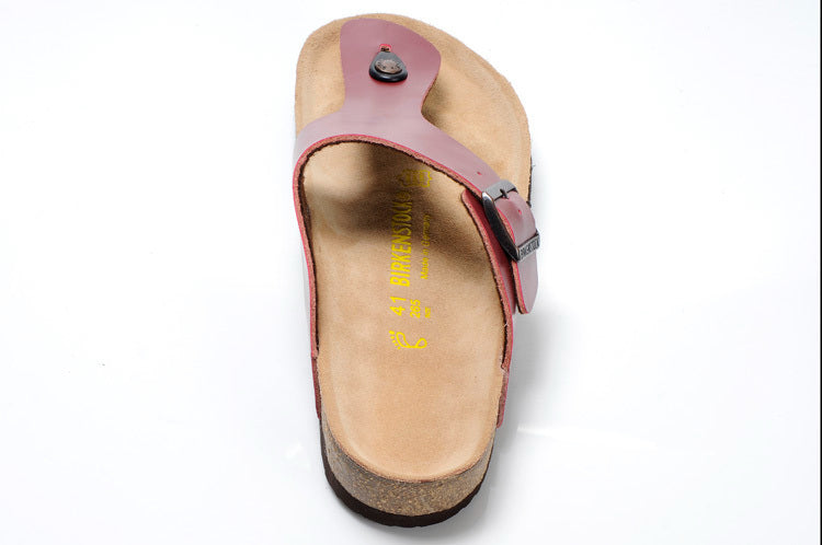 Birk Gizeh Smooth Leather Bordeaux / Burgundy Red