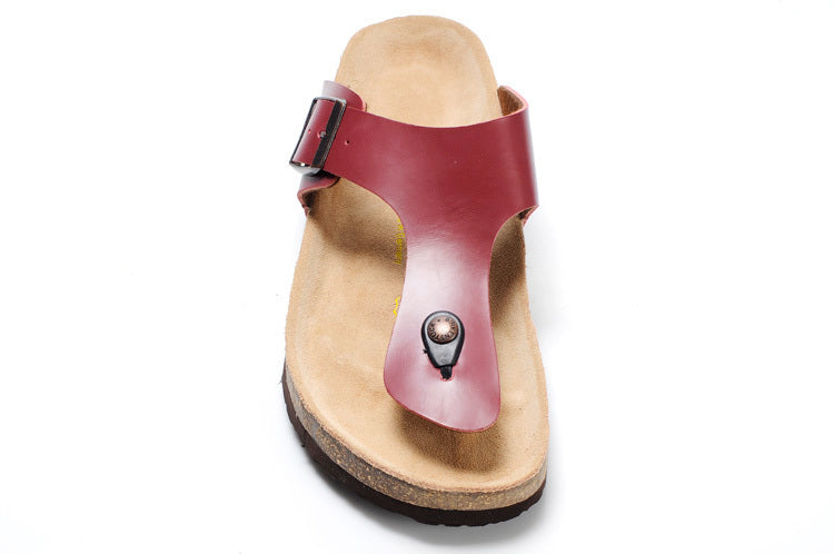 Birk Gizeh Smooth Leather Bordeaux / Burgundy Red