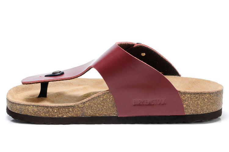 Birk Gizeh Smooth Leather Bordeaux / Burgundy Red
