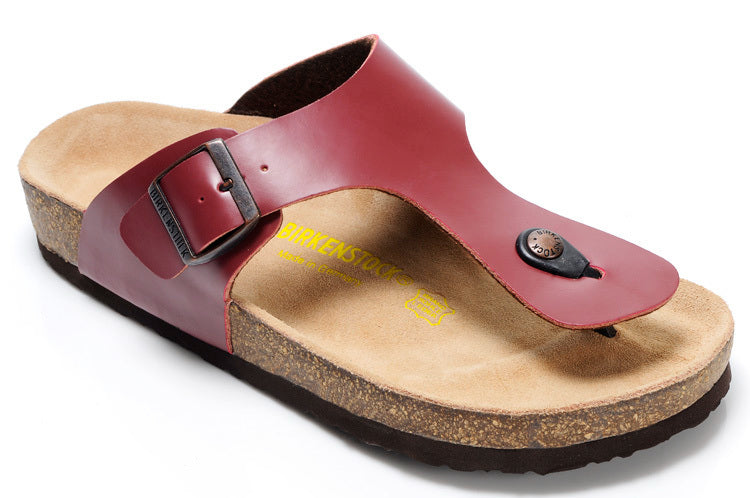 Birk Gizeh Smooth Leather Bordeaux / Burgundy Red