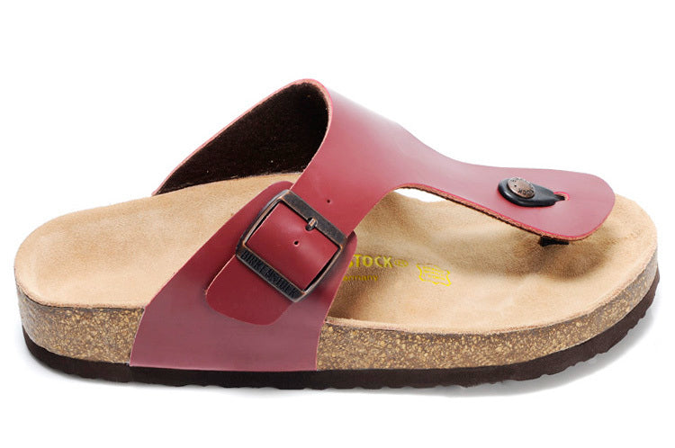Birk Gizeh Smooth Leather Bordeaux / Burgundy Red