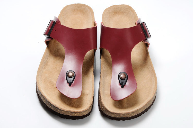 Birk Gizeh Smooth Leather Bordeaux / Burgundy Red