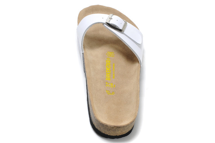 Birk Madrid Slide Sandal White