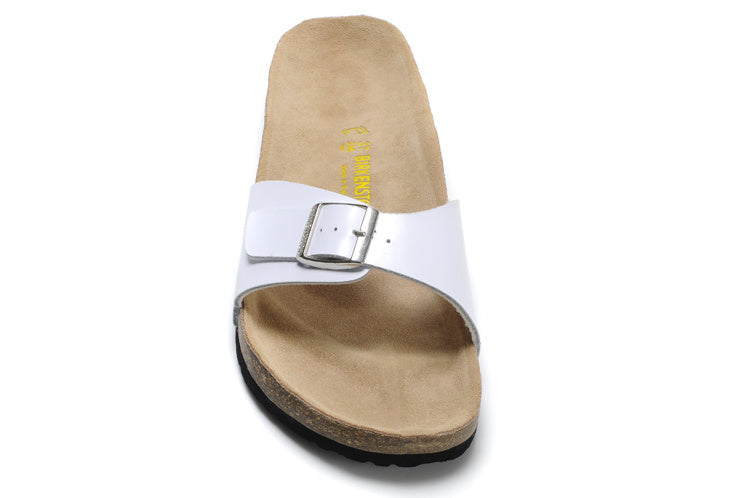Birk Madrid Slide Sandal White