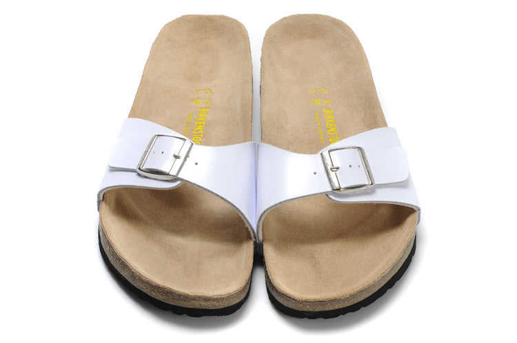 Birk Madrid Slide Sandal White