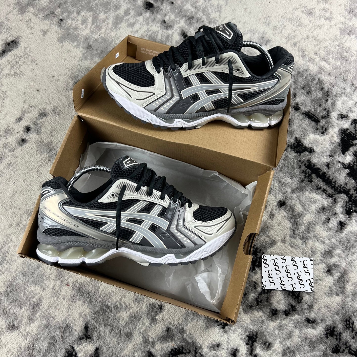 ASICS KAYANO 14 - OBSIDIAN / GREY CEMENT