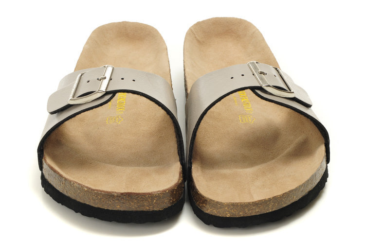 Birk Madrid Slide Sandal Light Gray