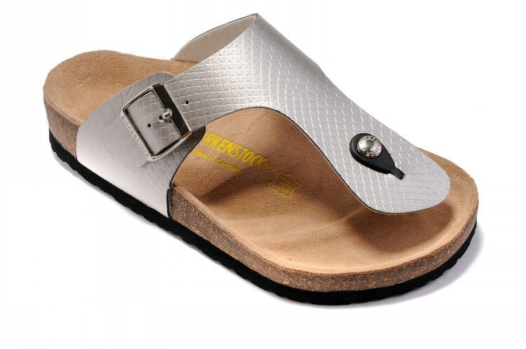 Birk Gizeh Birko-Flor® Magic Snake Silver (Metallic Crocodile Embossed)