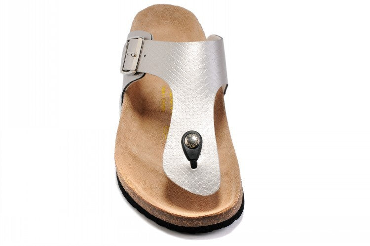 Birk Gizeh Birko-Flor® Magic Snake Silver (Metallic Crocodile Embossed)