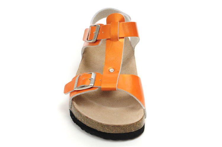 Birk Lindan Sandal Orange Patent