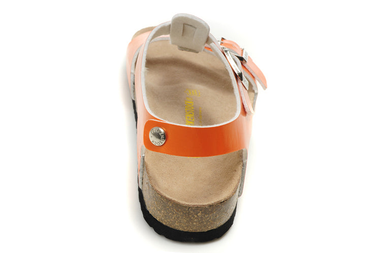 Birk Lindan Sandal Orange Patent