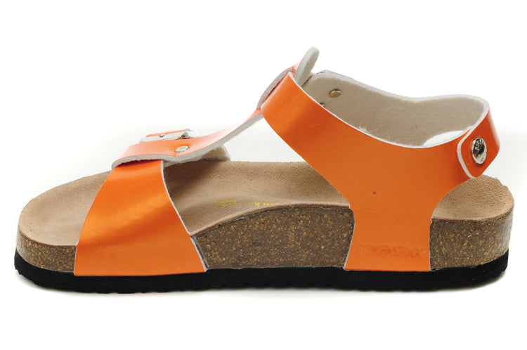 Birk Lindan Sandal Orange Patent