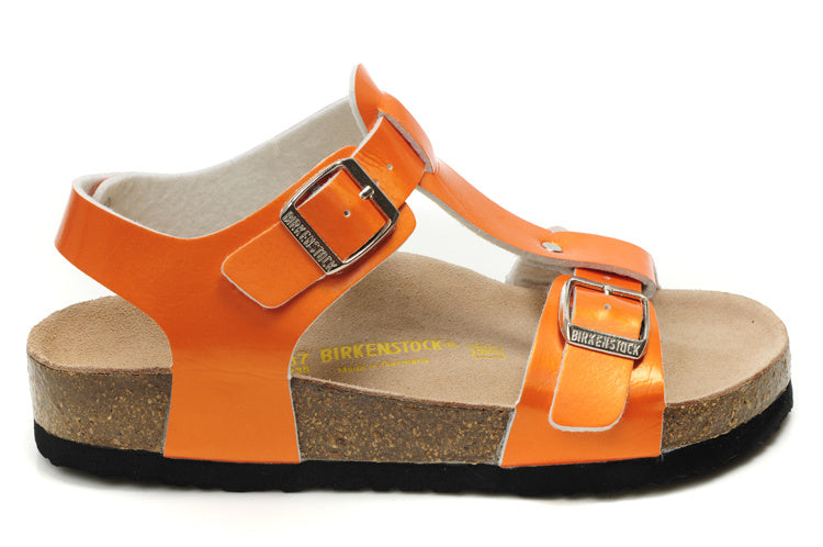Birk Lindan Sandal Orange Patent