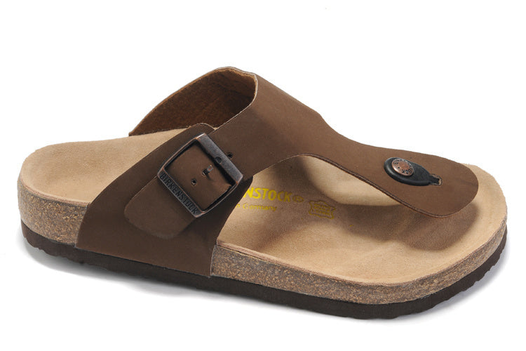 Birk Gizeh Mocha Brown Birko-Flor / Nubuck Sandals