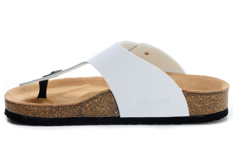 Birk Gizeh Birko-Flor White Thong Sandals