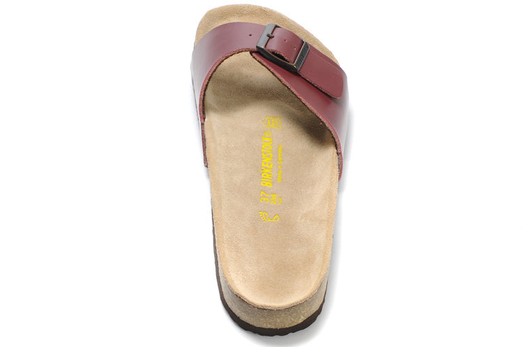 Birk Madrid Slide Sandal Maroon