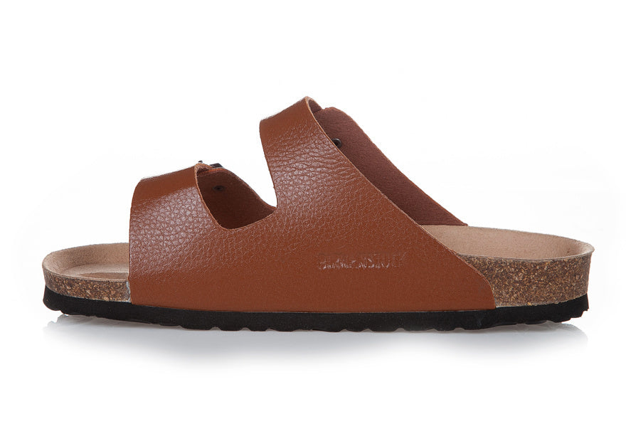 Birk Arizona (Cognac / Brown Textured Leather / Birko-Flor)