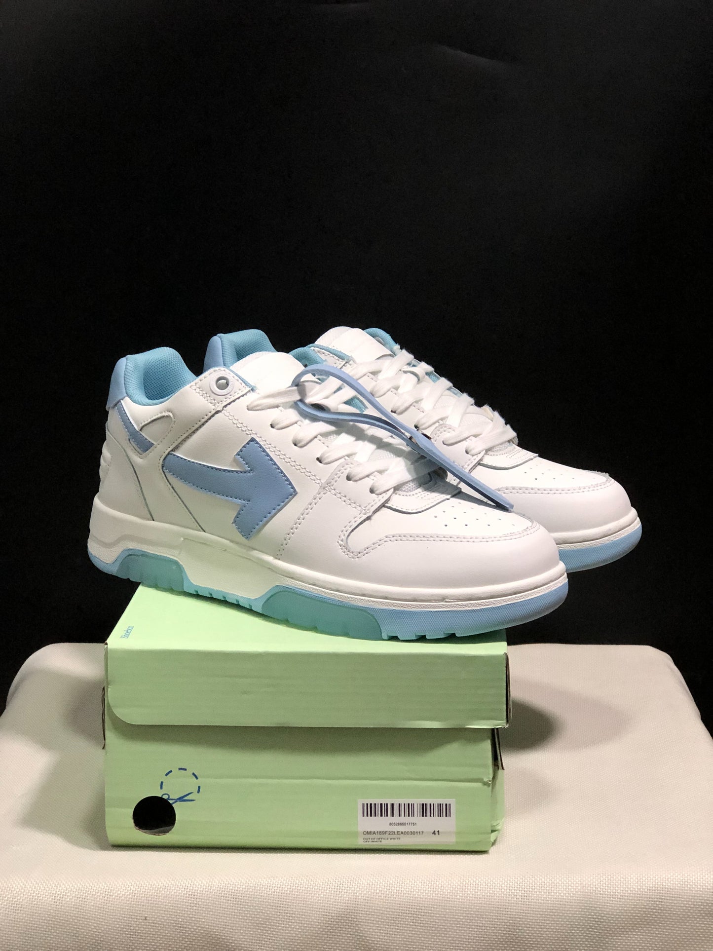 Off-White Sponge Mid Top White Light Blue Sneaker