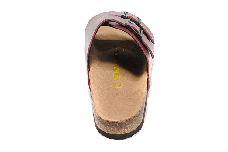 Birk Arizona Slide Sandal Burgundy
