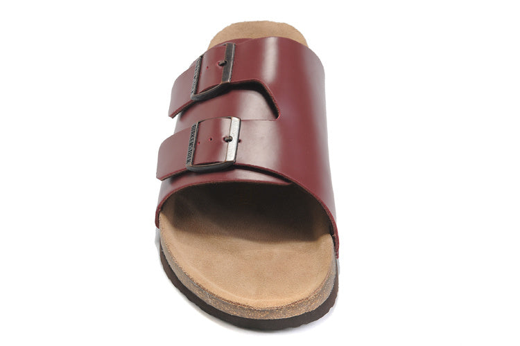 Birk Arizona Slide Sandal Burgundy