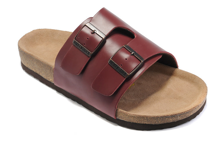 Birk Arizona Slide Sandal Burgundy