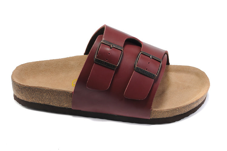 Birk Arizona Slide Sandal Burgundy