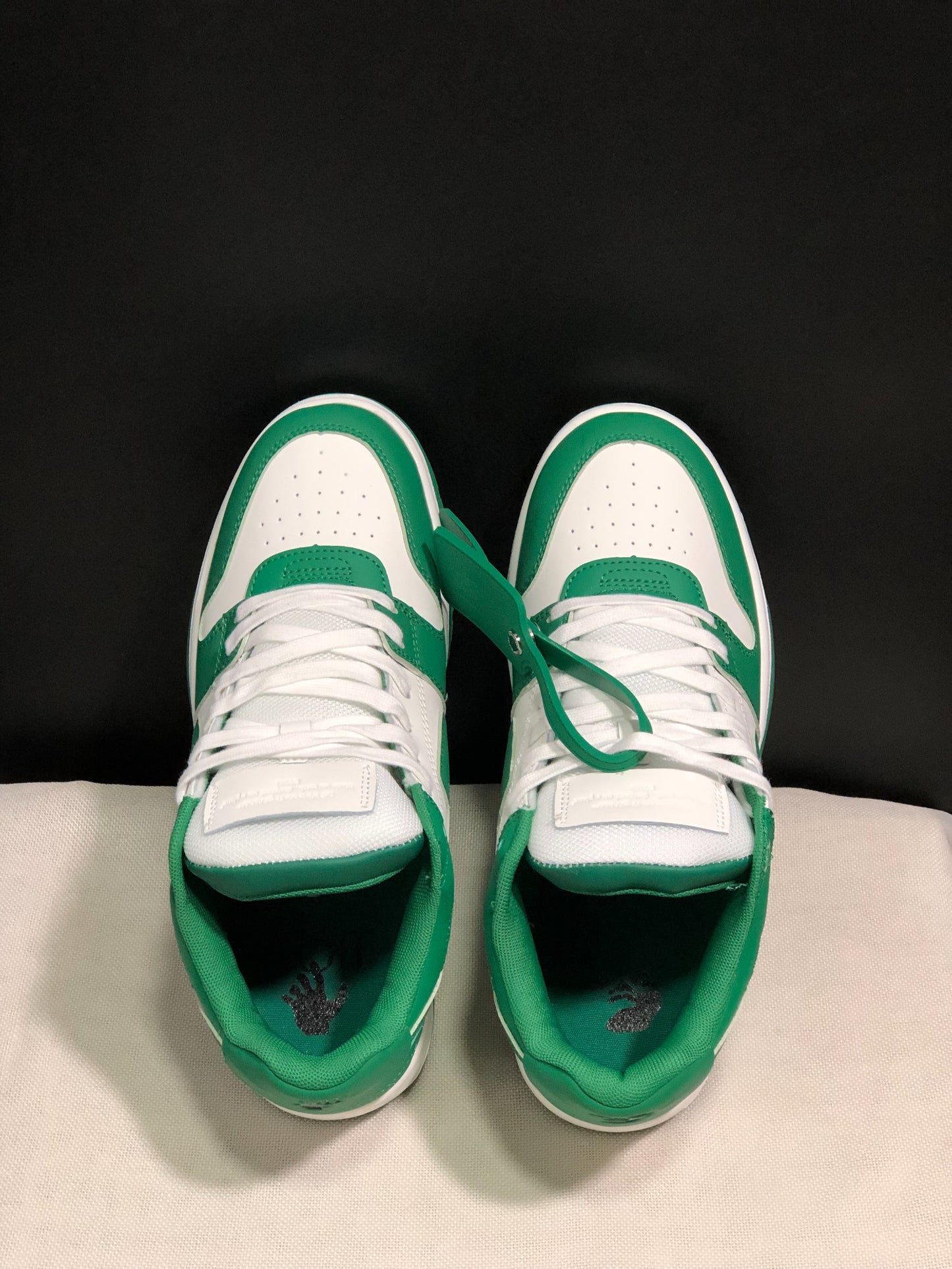 Off-White Shoes Green Dark White