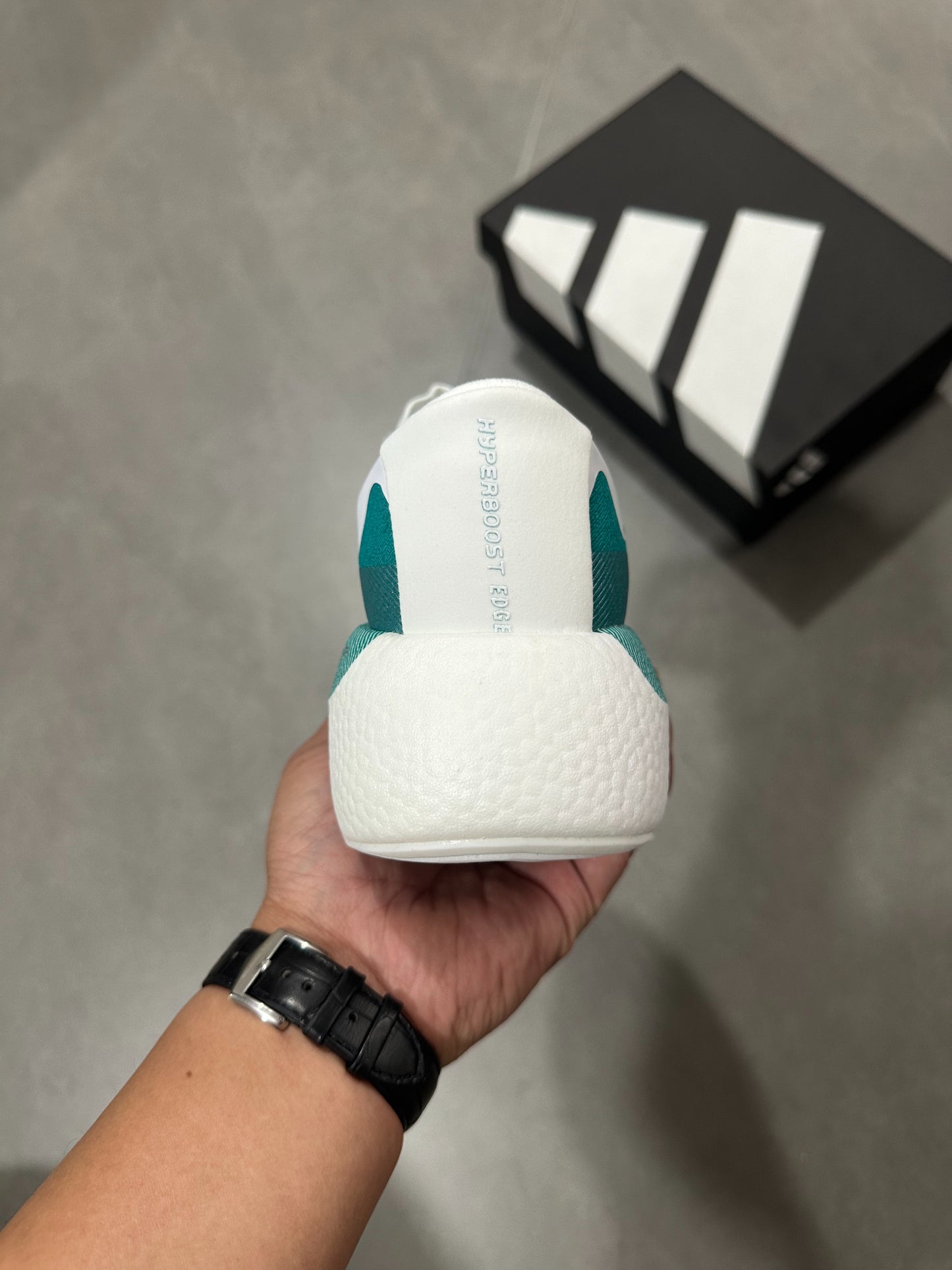 Adidas HYPERBOOST EDGE Running Shoes Green | White