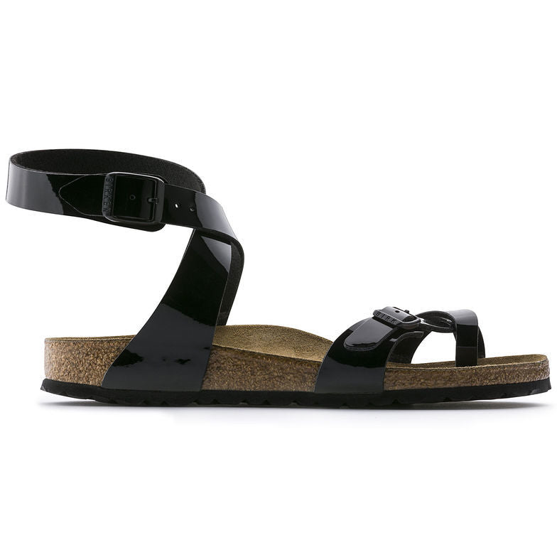 Birk Daloa Sandal Black Patent