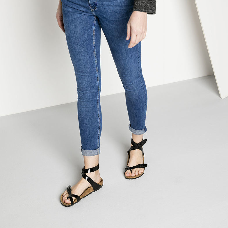 Birk Daloa Sandal Black Patent