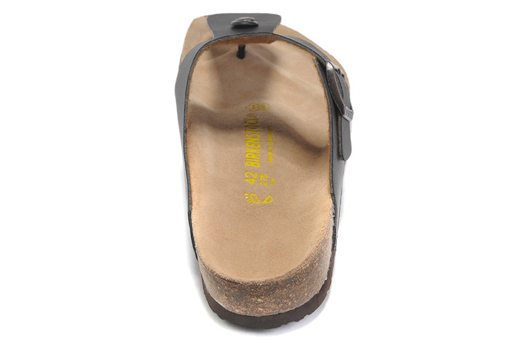 Birk Gizeh Black Birko-Flor Sandals