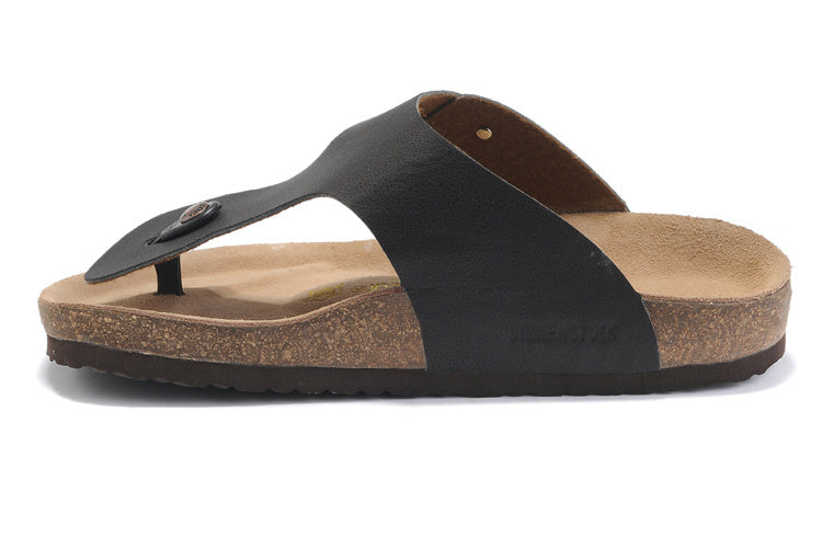 Birk Gizeh Black Birko-Flor Sandals